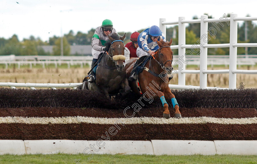 Her-Him-0002 
 HER HIM (left, Henrik Engblom) beats LURIS PEGASUS (right) in The H.M. Konungens Pris
Bro Park, Sweden 18 Sep 2022 - Pic Steven Cargill / Racingfotos.com