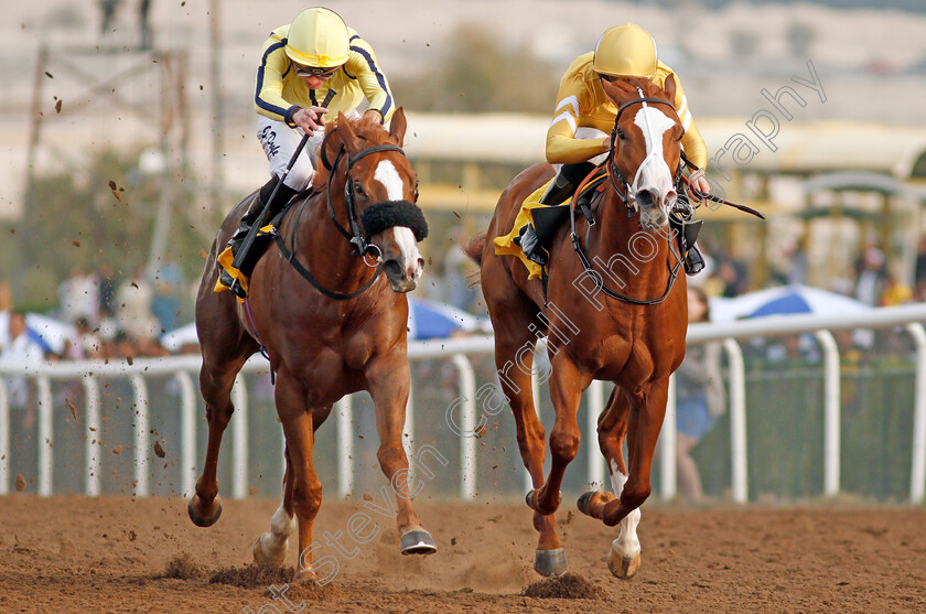 Last-Surprise-0005 
 LAST SURPRISE (left, James Doyle) beats HAMAMA (right) in The Shadwell Farm Conditions Stakes
Jebel Ali 24 Jan 2020 - Pic Steven Cargill / Racingfotos.com