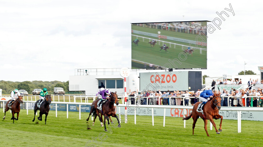 Hurricane-Lane-0006 
 HURRICANE LANE (William Buick) wins The Cazoo St Leger
Doncaster 11 Sep 2021 - Pic Steven Cargill / Racingfotos.com