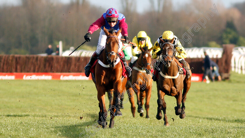 La-Bague-Au-Roi-0005 
 LA BAGUE AU ROI (Richard Johnson) wins The Ladbrokes Novices Chase
Newbury 30 Nov 2018 - Pic Steven Cargill / Racingfotos.com