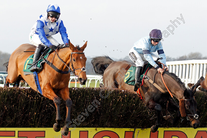 Annie-Mc-0005 
 ANNIE MC (left, Jonjo O'Neill Jr) beats IF YOU SAY RUN (right, Bryony Frost) in The tote Placepot First Bet Of The Day EBF Mares Novices Chase
Bangor-On-Dee 7 Feb 2020 - Pic Steven Cargill / Racingfotos.com