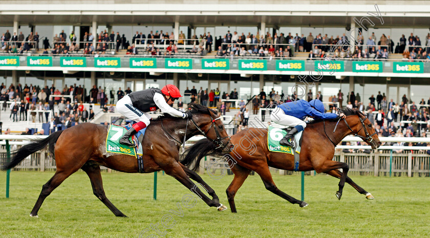 Master-Of-The-Seas-0003 
 MASTER OF THE SEAS (William Buick) beats MEGALLAN (left) in The bet365 Earl Of Sefton Stakes
Newmarket 12 Apr 2022 - Pic Steven Cargill / Racingfotos.com