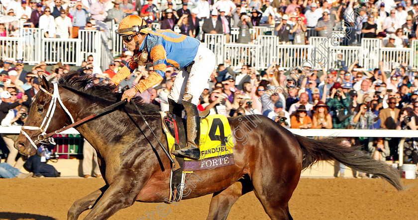 Forte-0003 
 FORTE (Irad Ortiz) wins The Breeders' Cup Juvenile
Breeders Cup Meeting, Keeneland USA, 4 Nov 2022 - Pic Steven Cargill / Racingfotos.com