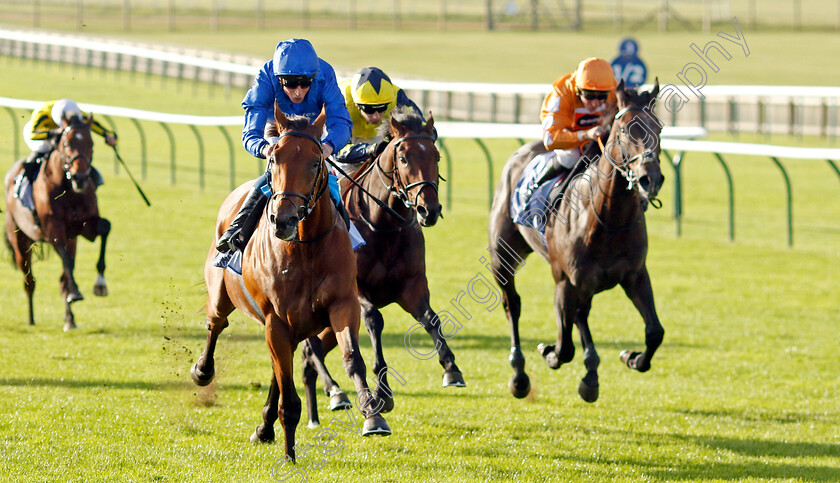 Broadway-Act-0004 
 BROADWAY ACT (William Buick) wins The Al Basti Equiworld Dubai British EBF Confined Maiden Stakes Div2
Newmarket 29 Sep 2023 - Pic Steven Cargill / Racingfotos.com