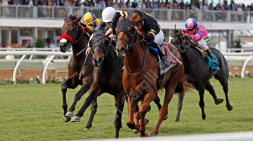 Ritzy-A-P-0005 
 RITZY A P (Flavien Prat) wins Allowance race at Del Mar, USA 3 Nov 2017 - Pic Steven Cargill / Racingfotos.com