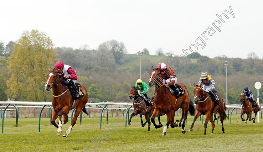 Fabiosa-0002 
 FABIOSA (James Doyle) beats AMBER DEW (right) in The Watch On Racing TV Fillies Novice Stakes
Nottingham 27 Apr 2021 - Pic Steven Cargill / Racingfotos.com