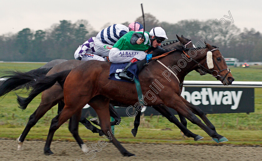 Noble-Behest-0007 
 NOBLE BEHEST (Adam Kirby) wins The Betway Stayers Handicap Lingfield 20 Dec 2017 - Pic Steven Cargill / Racingfotos.com