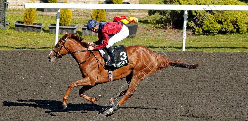 Lilac-Road-0007 
 LILAC ROAD (James Doyle) wins The Unibet You're On Fillies Conditions Stakes
Kempton 5 Apr 2021 - Pic Steven Cargill / Racingfotos.com