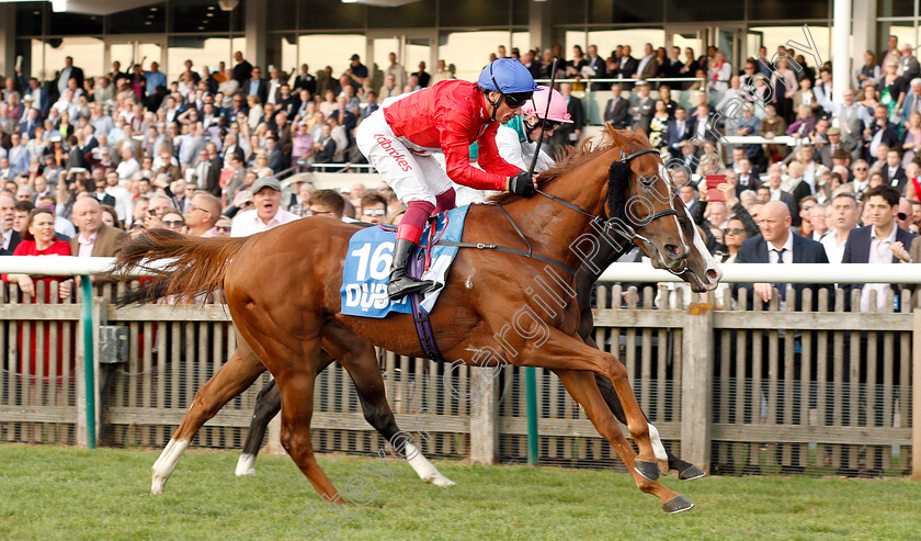 Perfection-0002 
 PERFECTION (Frankie Dettori) wins The Dubai Life British EBF Boadicea Stakes
Newmarket 13 Oct 2018 - Pic Steven Cargill / Racingfotos.com