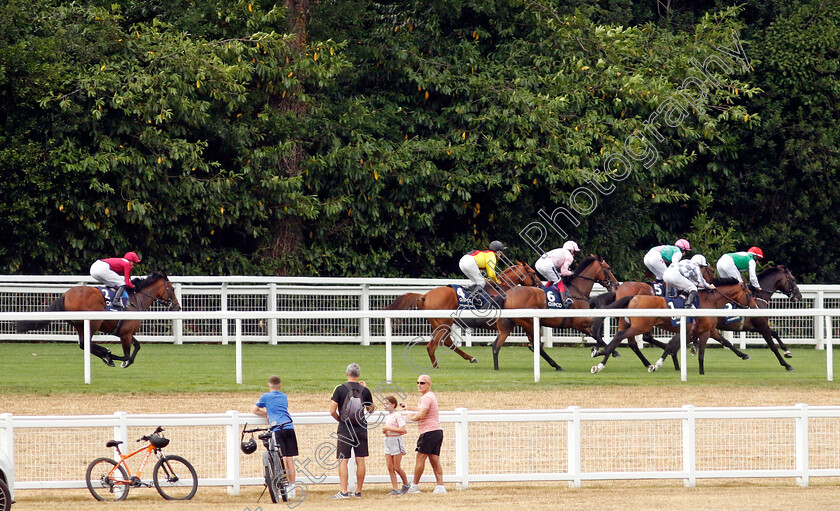 Pyledriver-0003 
 PYLEDRIVER (P J McDonald) leads as MISHRIFF misses the break in The King George VI & Queen Elizabeth Qipco Stakes
Ascot 23 Jul 2022 - Pic Steven Cargill / Racingfotos.com