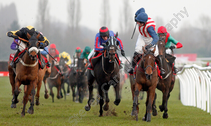 De-Rasher-Counter-0007 
 DE RASHER COUNTER (Ben Jones) beats THE CONDITIONAL (hidden) ELEGANT ESCAPE (left) and BEWARE THE BEAR (centre) in The Ladbrokes Trophy Handicap Chase
Newbury 30 Nov 2019 - Pic Steven Cargill / Racingfotos.com