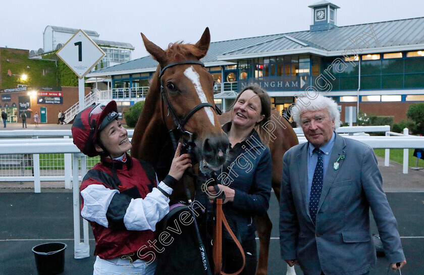 Pound-Off-You-0009 
 POUND OFF YOU (Joanna Mason) winner of The Visit racingtv.com Handicap
Nottingham 30 May 2023 - Pic Steven Cargill / Racingfotos.com