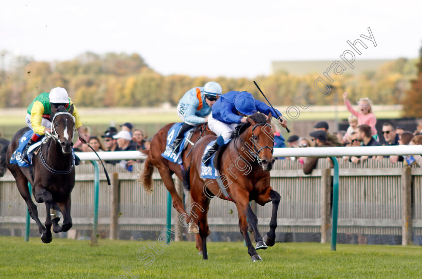 Flying-Honours-0006 
 FLYING HONOURS (William Buick) wins The Godolphin Flying Start Zetland Stakes
Newmarket 8 Oct 2022 - Pic Steven Cargill / Racingfotos.com