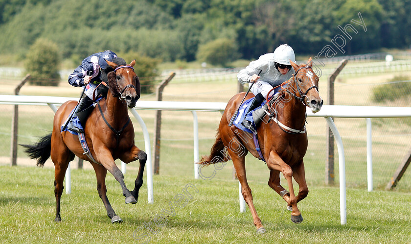 Octave-0003 
 OCTAVE (P J McDonald) beats RED HUT RED (left) in The Dianne Nursery
Pontefract 10 Jul 2018 - Pic Steven Cargill / Racingfotos.com