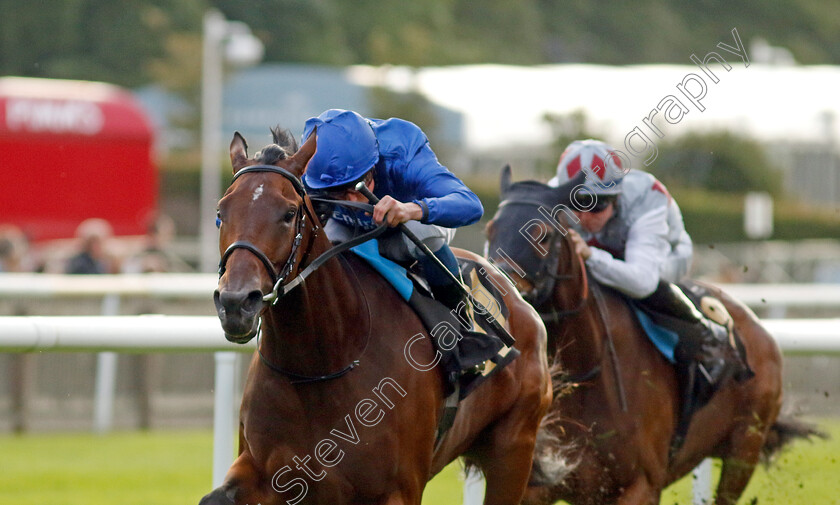 Whispering-Words-0006 
 WHISPERING WORDS (William Buick) wins The Visit racingtv.com Fillies Novice Stakes
Newmarket 4 Aug 2023 - Pic Steven Cargill / Racingfotos.com