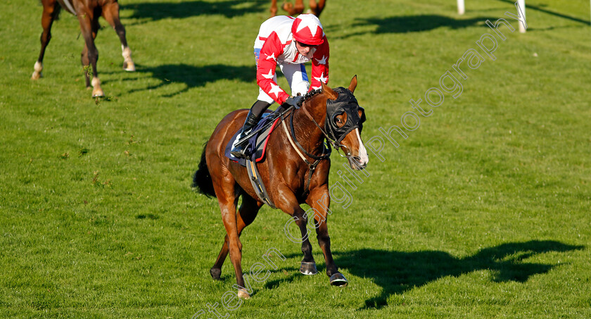 Jackamundo-0001 
 JACKAMUNDO (Harrison Shaw) wins The Cazoo Handicap
Yarmouth 18 Oct 2022 - Pic Steven Cargill / Racingfotos.com