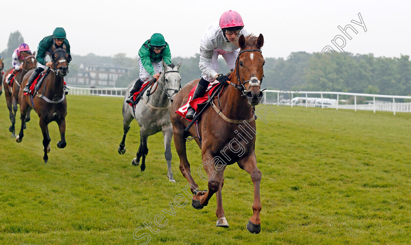 What-A-Welcome-0002 
 WHAT A WELCOME (Joey Haynes) wins The Matchbook Betting Exchange Handicap Sandown 24 May 2018 - Pic Steven Cargill / Racingfotos.com