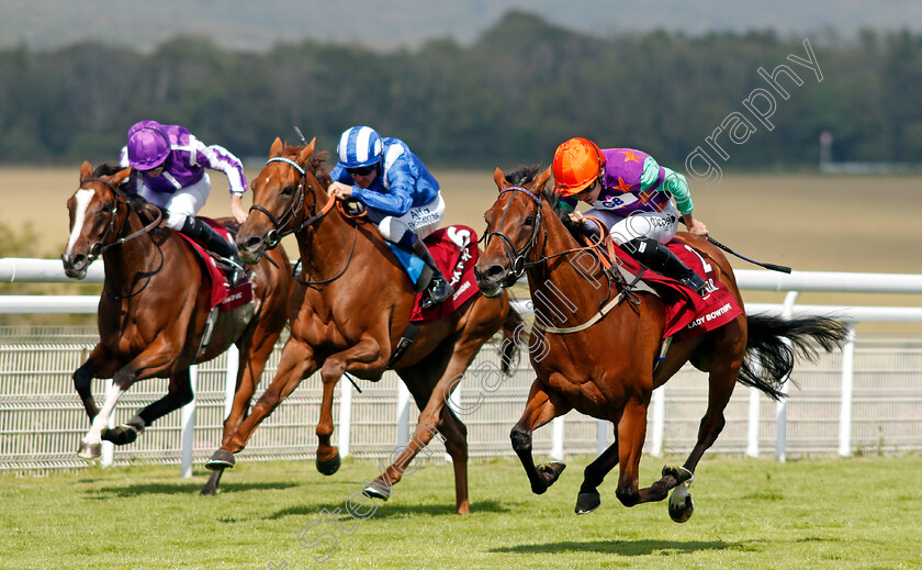 Lady-Bowthorpe-0004 
 LADY BOWTHORPE (right, Kieran Shoemark) wins The Qatar Nassau Stakes
Goodwood 29 Jul 2021 - Pic Steven Cargill / Racingfotos.com