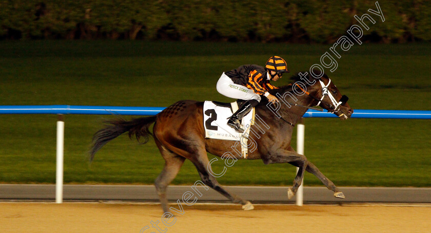 Kimbear-0007 
 KIMBEAR (Pat Dobbs) wins The CEPSA Energy Cup Handicap Meydan 18 Jan 2018 - Pic Steven Cargill / Racingfotos.com