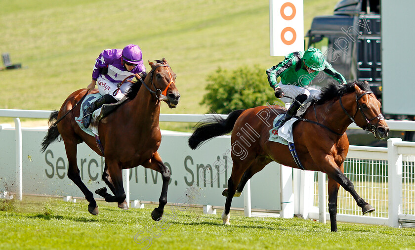 Oh-This-Is-Us-0001 
 OH THIS IS US (left, Tom Marquand) beats CENTURY DREAM (right) in The Cazoo Diomed Stakes
Epsom 5 Jun 2021 - Pic Steven Cargill / Racingfotos.com