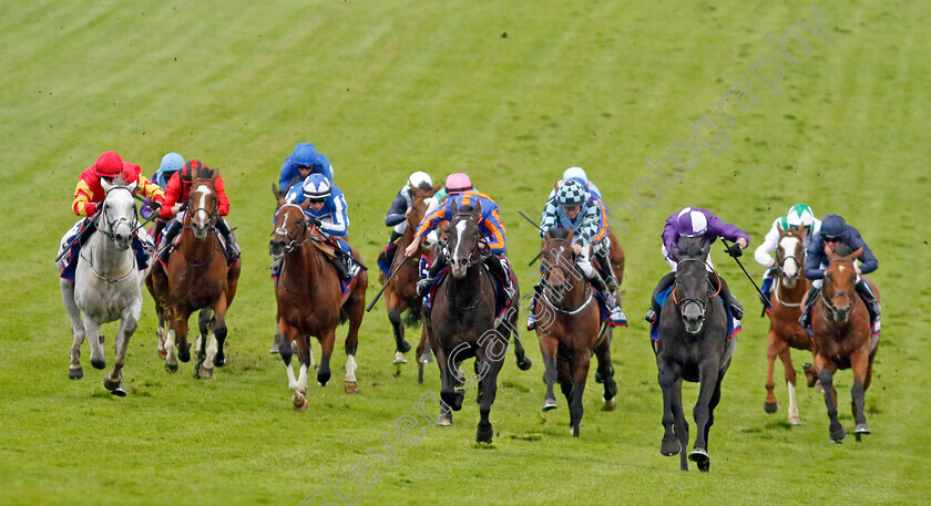 Auguste-Rodin-0008 
 AUGUSTE RODIN (centre, Ryan Moore) beats KING OF STEEL (right) and WHITE BIRCH (left) in The Betfred Derby
Epsom 3 Jun 2023 - Pic Steven Cargill / Racingfotos.com