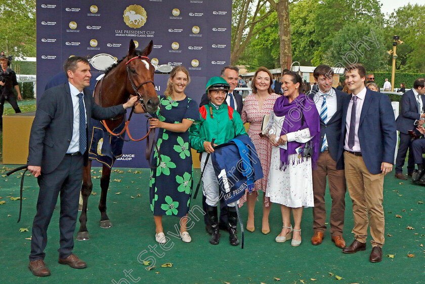 Rouhiya-0009 
 ROUHIYA (Maxime Guyon) winner of The Emirates Poule d'Essai des Pouliches
Longchamp 12 May 2024 - Pic Steven Cargill / Racingfotos.com