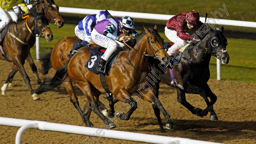 Illuminated-0005 
 ILLUMINATED (left, Jack Mitchell) beats GOVERNMENT (right) in The Coral Proud To Support British Racing Handicap
Wolverhampton 11 Mar 2022 - Pic Steven Cargill / Racingfotos.com