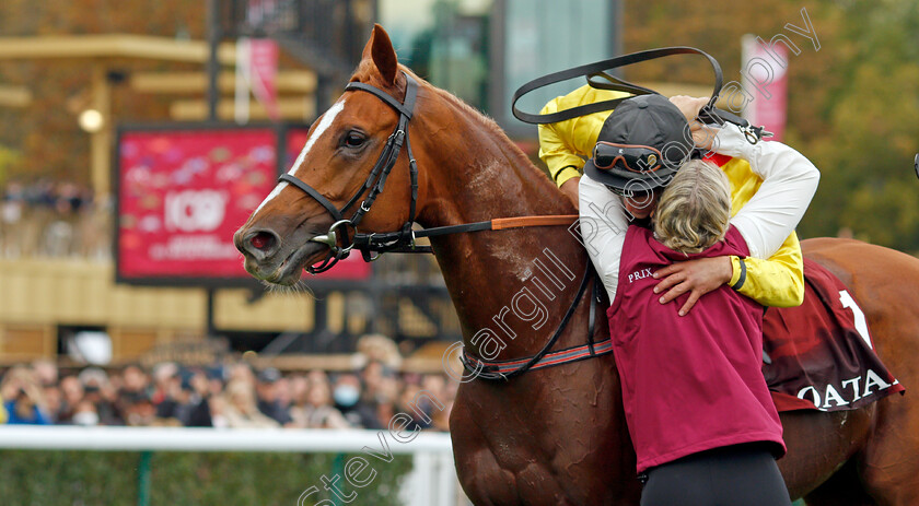 Torquator-Tasso-0024 
 TORQUATOR TASSO (Rene Piechulek) after The Qatar Prix de l'Arc de Triomphe
Longchamp 3 Oct 2021 - Pic Steven Cargill / Racingfotos.com