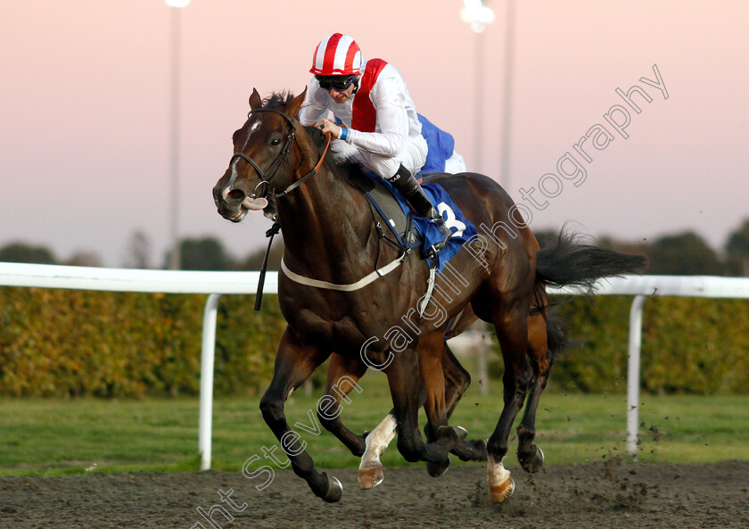 Kings-Highway-0004 
 KINGS HIGHWAY (Robert Havlin) wins The 100% Profit Boost At 32Redsport.com Novice Stakes Div2
Kempton 27 Sep 2018 - Pic Steven Cargill / Racingfotos.com