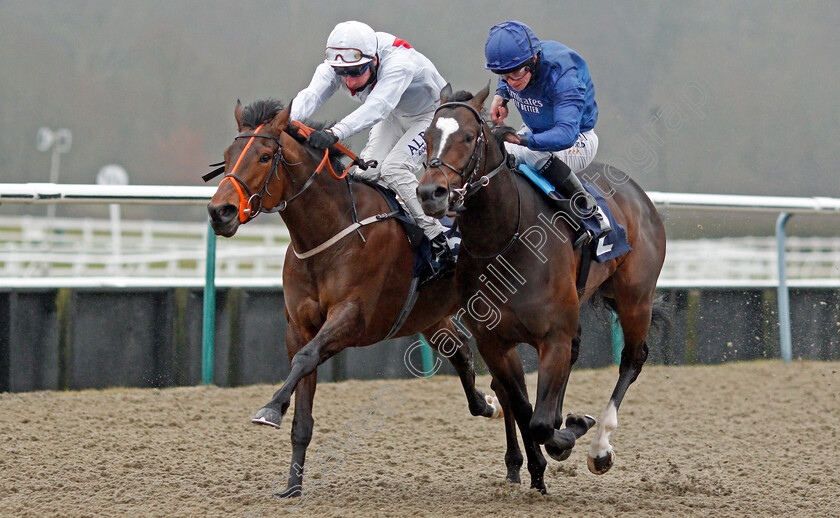 Pride-Of-England-0005 
 PRIDE OF ENGLAND (left, Adam Kirby) beats WESTERN SYMPHONY (right) in The Get Your Ladbrokes Daily Odds Boost Novice Stakes
Lingfield 10 Mar 2021 - Pic Steven Cargill / Racingfotos.com