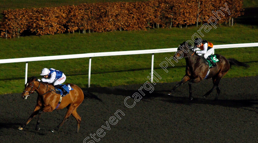 Humbert-0001 
 HUMBERT (Josephine Gordon) wins The Smarter Bets With Matchbook Maiden Stakes Kempton 13 Dec 2017 - Pic Steven Cargill / Racingfotos.com