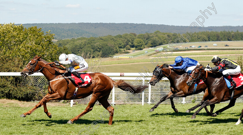 Communique-0004 
 COMMUNIQUE (Silvestre De Sousa) beats ZAMAN (centre) and GLOBAL GIANT (right) in The Matchbook Best Value Exchange Handicap
Goodwood 2 Aug 2018 - Pic Steven Cargill / Racingfotos.com