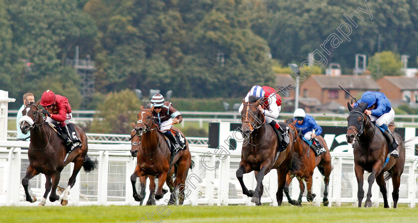 Positive-0004 
 POSITIVE (2nd right, Adam Kirby) beats KAMEKO (left) and AL SUHAIL (right) in The Betway Solario Stakes
Sandown 31 Aug 2019 - Pic Steven Cargill / Racingfotos.com