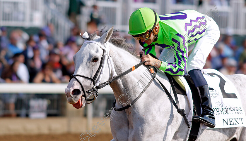 Next-0001 
 NEXT (Luan Machado) wins The Thoroughbred Aftercare Alliance Marathon
Breeders Cup Meeting, Keeneland USA, 4 Nov 2022 - Pic Steven Cargill / Racingfotos.com