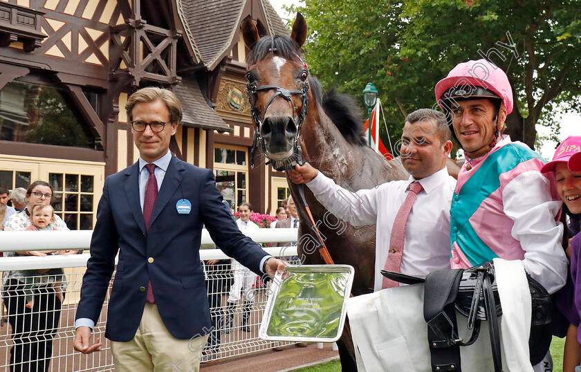 Klondike-0014 
 KLONDIKE (Christophe Soumillon) winner of The Prix de Reux
Deauville 3 Aug 2024 - Pic Steven Cargill / Racingfotos.com