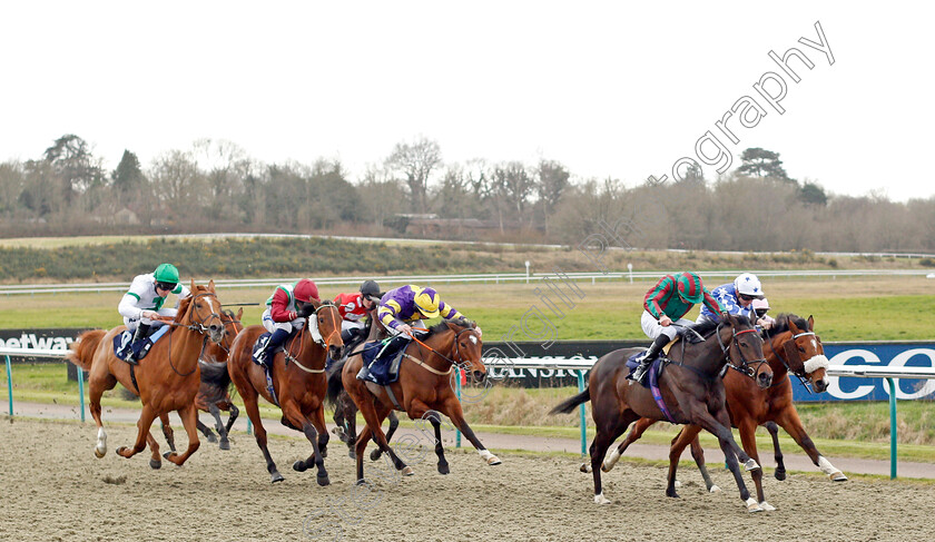 Away-Wit-Da-Fairys-0004 
 AWAY WIT DA FAIRYS (far right, Thore Hammer Hansen) beats SALONICA (2nd right) and THE WRITER (left) in The Play Coral Racing Super Series For Free Handicap
Lingfield 9 Mar 2022 - Pic Steven Cargill / Racingfotos.com