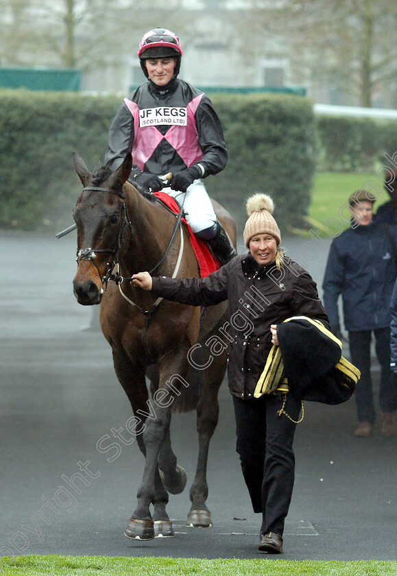 Blue-Flight-0008 
 BLUE FLIGHT (Zac Baker) after The Matchbook Amateur Riders Handicap Chase
Ascot 19 Jan 2019 - Pic Steven Cargill / Racingfotos.com