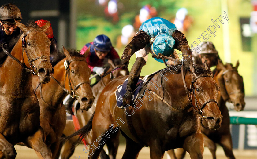 Good-Fortune-0001 
 GOOD FORTUNE (Theo Bachelot) wins he Zabeel Turf Handicap
Meydan 27 Jan 2023 - Pic Steven Cargill / Racingfotos.com