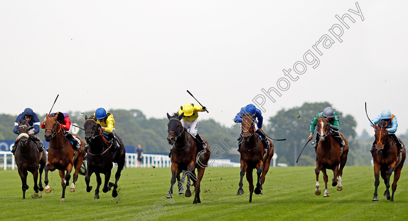 Twaasol-0001 
 TWAASOL (3rd left, Jim Crowley) beats AJYAALL (centre) and PIECE OF HISTORY (3rd right) in The Dash Charity Classified Stakes
Ascot 3 Sep 2021 - Pic Steven Cargill / Racingfotos.com