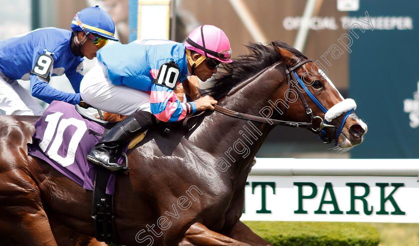 Noble-Jewel-0007 
 NOBLE JEWEL (Joel Rosario) wins Maiden
Belmont Park USA 7 Jun 2019 - Pic Steven Cargill / Racingfotos.com