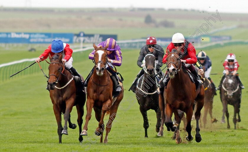 Karsavina-0002 
 KARSAVINA (left, Rossa Ryan) beats BRITANNICA (centre) TIME'S EYE (right) in The British Stallion Studs EBF Fillies Novice Stakes Div1
Newmarket 29 Oct 2022 - Pic Steven Cargill / Racingfotos.com