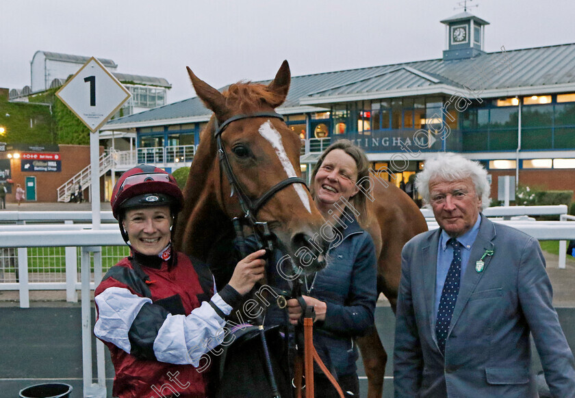 Pound-Off-You-0008 
 POUND OFF YOU (Joanna Mason) winner of The Visit racingtv.com Handicap
Nottingham 30 May 2023 - Pic Steven Cargill / Racingfotos.com