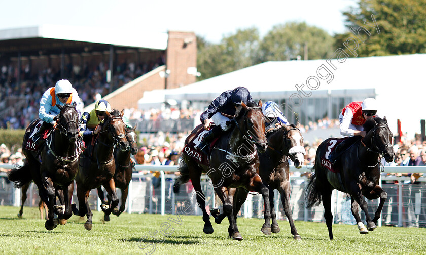 Land-Force-0001 
 LAND FORCE (Ryan Moore) beats KONCHEK (right) and MARIE'S DIAMOND (left)in The Qatar Richmond Stakes
Goodwood 2 Aug 2018 - Pic Steven Cargill / Racingfotos.com