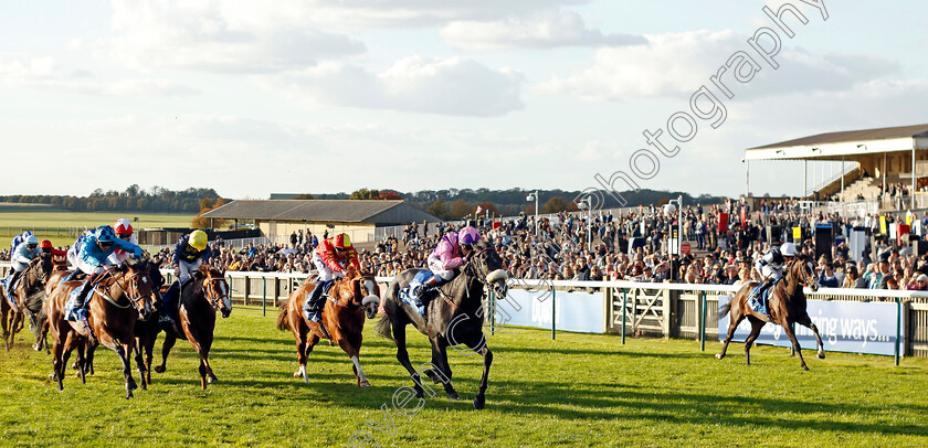 Azure-Blue-0006 
 AZURE BLUE (David Egan) wins The Blue Point British EBF Boadicea Stakes
Newmarket 8 Oct 2022 - Pic Steven Cargill / Racingfotos.com