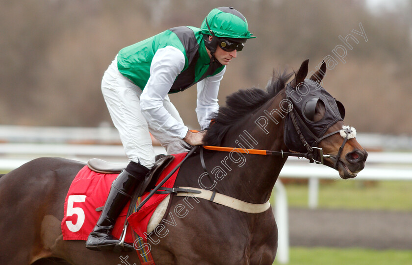 Vlannon-0002 
 VLANNON (Marc Goldstein) before The Unibet Juvenile Hurdle
Kempton 12 Jan 2019 - Pic Steven Cargill / Racingfotos.com