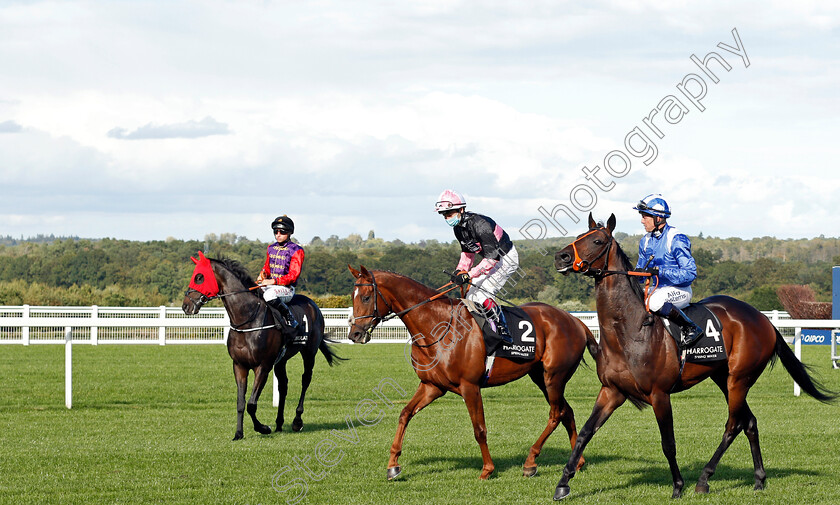 Mandoob-and-Classic-Lord 
 MANDOOB (right, Jim Crowley) with CLASSIC LORD (centre, Oisin Murphy)
Ascot 1 Oct 2021 - Pic Steven Cargill / Racingfotos.com