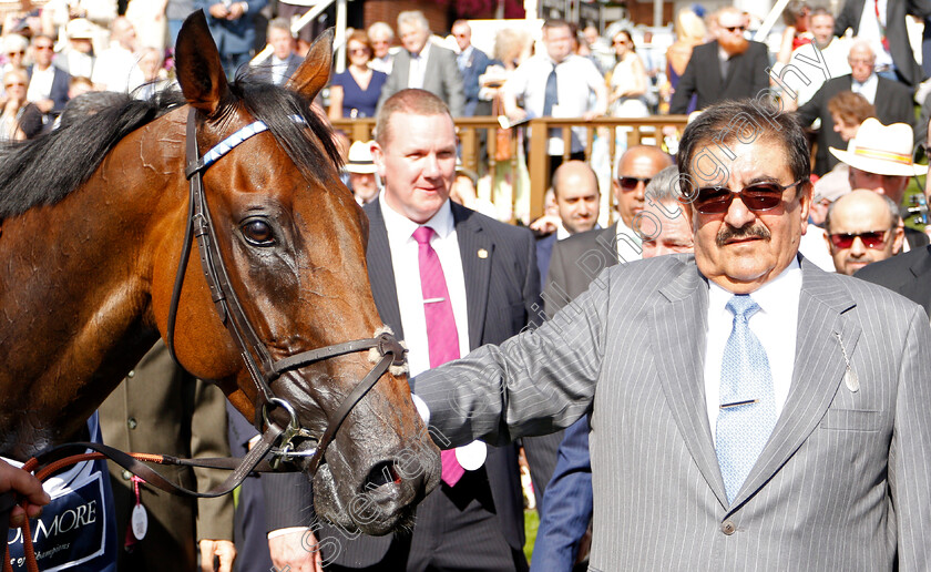 Battaash-0021 
 BATTAASH with Hamdan Al Maktoum after The Coolmore Nunthorpe Stakes
York 23 Aug 2019 - Pic Steven Cargill / Racingfotos.com