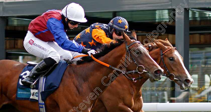 Mercurial-0004 
 MERCURIAL (nearside, Hayley Turner) beats RUSSELLINTHEBUSHES (farside) in The British Stallion Studs EBF Maiden Stakes
Chester 6 May 2021 - Pic Steven Cargill / Racingfotos.com