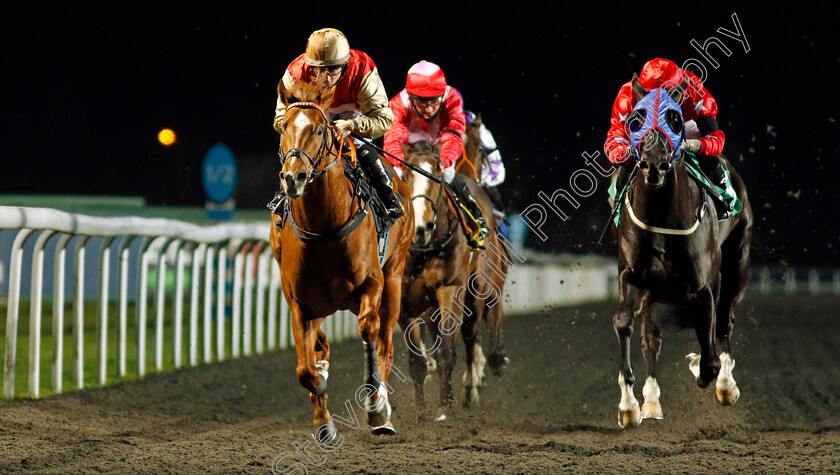 Twilight-Madness-0003 
 TWILIGHT MADNESS (Hollie Doyle) beats KEVIN THE MINION (right) in The Unibet New Instant Roulette Handicap
Kempton 3 Feb 2021 - Pic Steven Cargill / Racingfotos.com