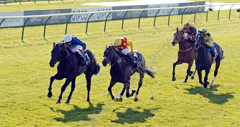 Symbolization-0001 
 SYMBOLIZATION (left, William Buick) beats CURIOSITY (right) in The Qipco Racing Welfare Handicap Newmarket 5 May 2018 - Pic Steven Cargill / Racingfotos.com